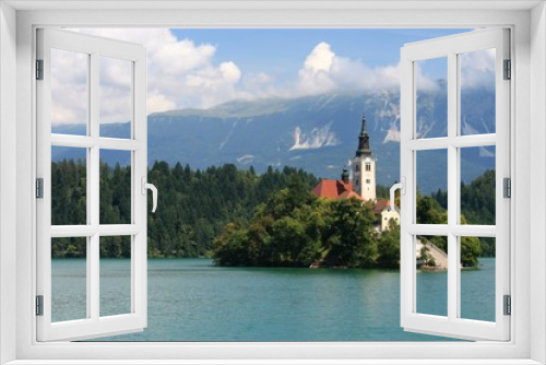 Fototapeta Naklejka Na Ścianę Okno 3D - Bled, slovénie