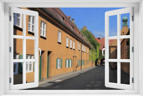 Fototapeta Naklejka Na Ścianę Okno 3D - Augsburg, Fuggerei, soz. Wohnsiedlung