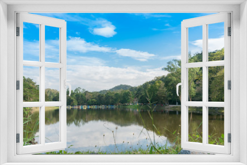Fototapeta Naklejka Na Ścianę Okno 3D - Reservoir, Attractions in Saraburi Province