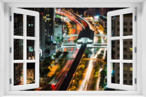 Fototapeta Naklejka Na Ścianę Okno 3D - bangkok city