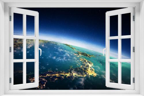 Fototapeta Naklejka Na Ścianę Okno 3D - Japan from space