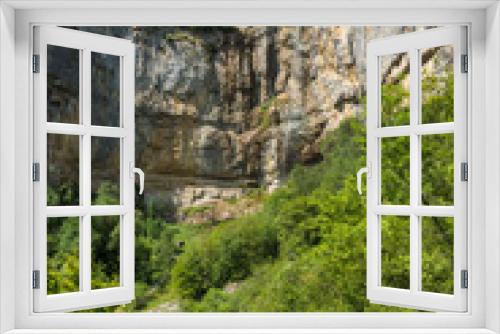 Fototapeta Naklejka Na Ścianę Okno 3D - Landscape with Waterfall Skaklya near villages of Zasele and Bov at Vazov trail, Balkan Mountains, Bulgaria