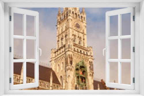 Fototapeta Naklejka Na Ścianę Okno 3D - Das neue Rathaus am Marienplatz, München