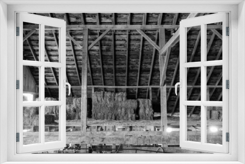 Fototapeta Naklejka Na Ścianę Okno 3D - Hay Loft
