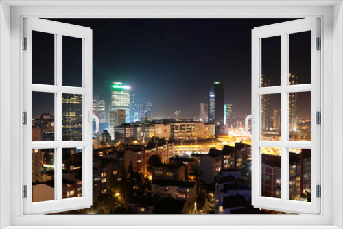 Fototapeta Naklejka Na Ścianę Okno 3D - gece istanbul