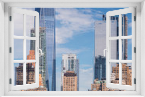 Fototapeta Naklejka Na Ścianę Okno 3D - View of Manhattan in the morning , New York City