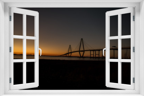Fototapeta Naklejka Na Ścianę Okno 3D - Arthur Ravenel Bridge Charleston SC