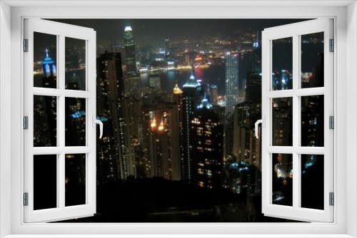 Fototapeta Naklejka Na Ścianę Okno 3D - Hong Kong skyscrapers. China. Asia