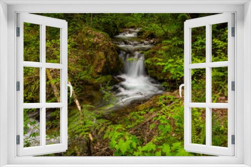 Fototapeta Naklejka Na Ścianę Okno 3D - Forest Waterfall 2