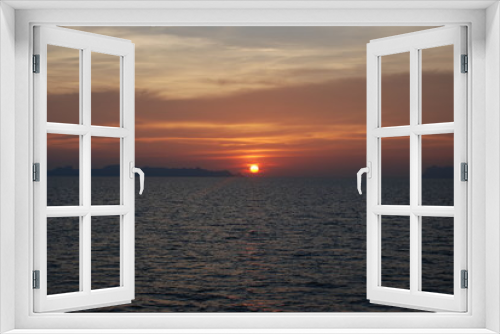 Fototapeta Naklejka Na Ścianę Okno 3D - Thailand. Sunset. Gulf of Thailand