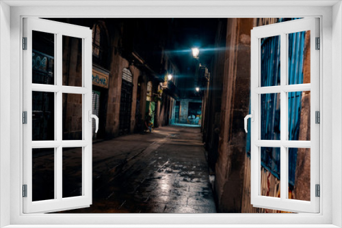 Fototapeta Naklejka Na Ścianę Okno 3D - The Gothic Quarter in Barselona