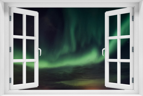 Fototapeta Naklejka Na Ścianę Okno 3D - Aurora borealis, Northern lights dancing in the sky