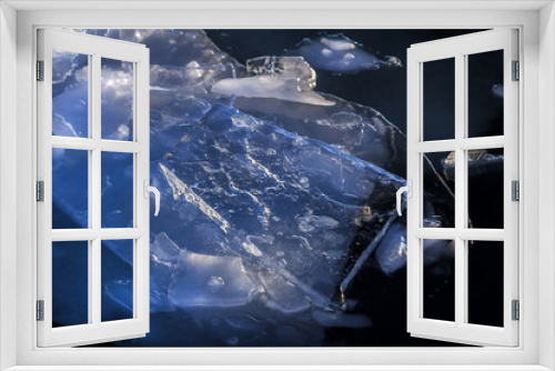 Fototapeta Naklejka Na Ścianę Okno 3D - Great ice in shadows