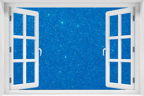 Fototapeta Naklejka Na Ścianę Okno 3D - Shimmering  light on a blue surface
