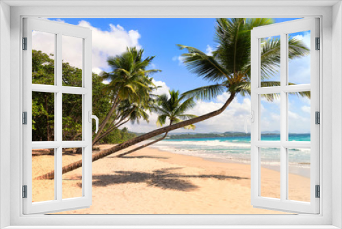 Fototapeta Naklejka Na Ścianę Okno 3D - The picturesque Caribbean beach , Martinique island, french Antilles.
