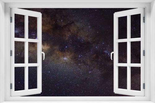 Fototapeta Naklejka Na Ścianę Okno 3D - Stars and galaxy outer space sky night universe black starry background of starfield
