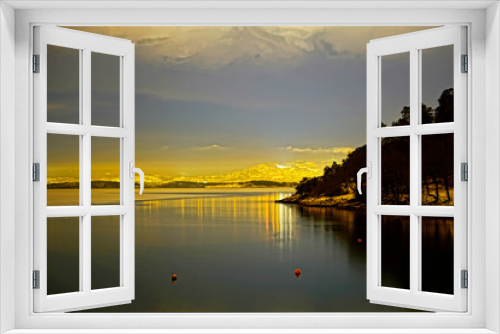 Fototapeta Naklejka Na Ścianę Okno 3D - Fjordcamp Oslo Norwegia