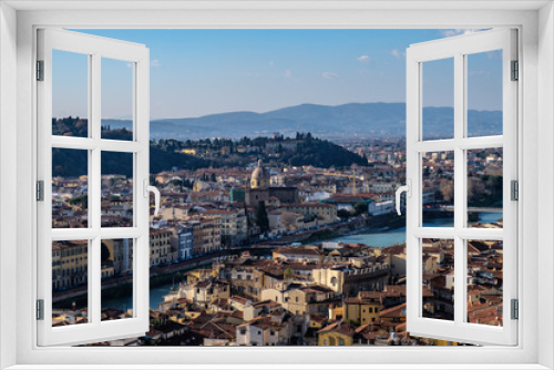 Fototapeta Naklejka Na Ścianę Okno 3D - Firenze, panorama della città