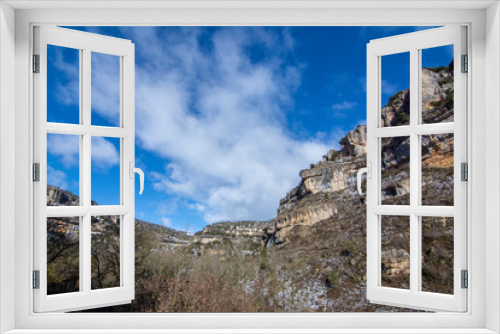 Fototapeta Naklejka Na Ścianę Okno 3D - Mountain karstic landscape in Orbaneja del Castillo, Spain