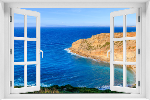 Fototapeta Naklejka Na Ścianę Okno 3D - Vista da Paisagem do Cabo Espichel em Sesimbra Portugal