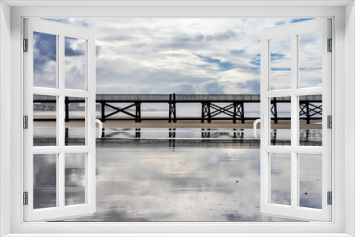 Fototapeta Naklejka Na Ścianę Okno 3D - Seebrücke in Saint-Jean-de-Monts