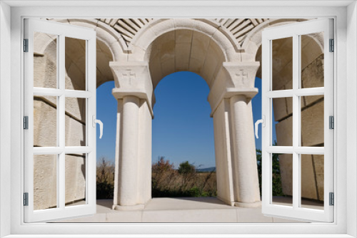 The ruins of Great Basilica at the ancient Bulgarian capital Pliska