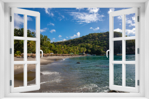 Fototapeta Naklejka Na Ścianę Okno 3D - Anse Chastanet Beach, Saint Lucia, Caribbean