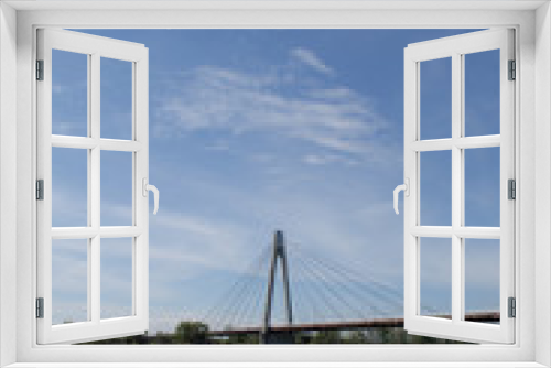 Fototapeta Naklejka Na Ścianę Okno 3D - 大きな橋と大水