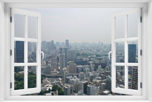 Fototapeta Naklejka Na Ścianę Okno 3D - Aerial view of Tokyo skyline, Japan
