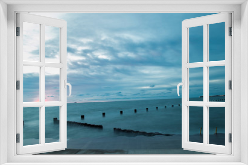 Fototapeta Naklejka Na Ścianę Okno 3D - Sunrise Ocean Shore Background