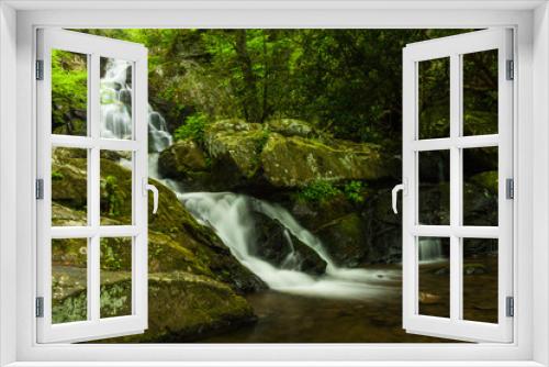 Fototapeta Naklejka Na Ścianę Okno 3D - Spruce Flats Falls, Great Smoky Mountains National Park, Tennessee, United States