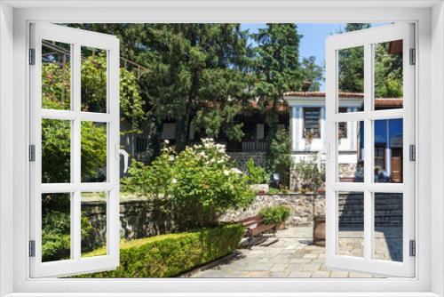 Fototapeta Naklejka Na Ścianę Okno 3D - PLOVDIV, BULGARIA - JULY 5, 2018:  Museum Hindliyan House in architectural and historical reserve The old town in city of Plovdiv, Bulgaria