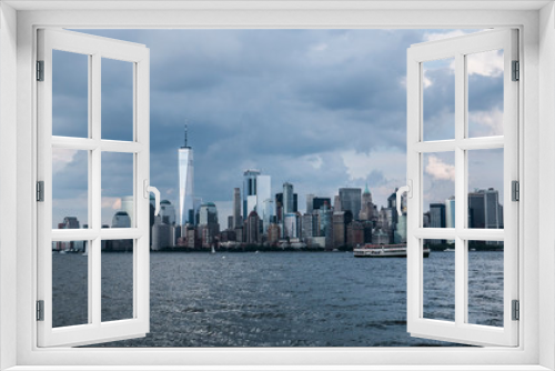 Fototapeta Naklejka Na Ścianę Okno 3D - Manhattan Panorama