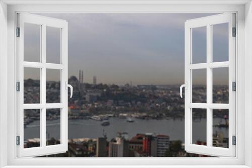 Fototapeta Naklejka Na Ścianę Okno 3D - A Panorama of Istanbul as Seen from Galata Tower