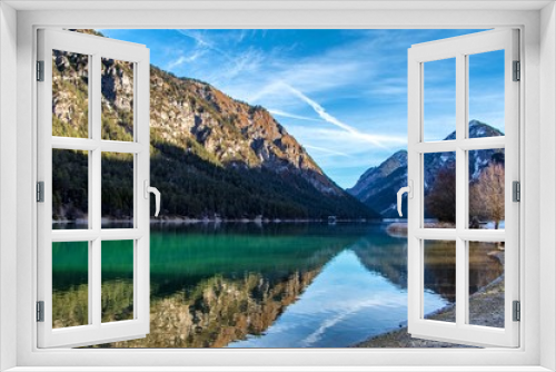 Fototapeta Naklejka Na Ścianę Okno 3D - Spiegelung im ruhigen See