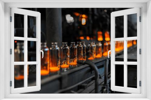 Plant for the production of bottles, glass plant