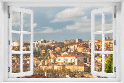 Fototapeta Naklejka Na Ścianę Okno 3D - portugal  porto city panorama view