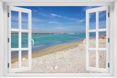 Fototapeta Naklejka Na Ścianę Okno 3D - United Arab Emirates (UAE), Sir Bani Yas island sea beach, Abu Dhabi, Persian Gulf