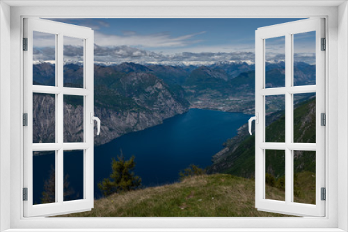 Fototapeta Naklejka Na Ścianę Okno 3D - Monte Baldo Panorama