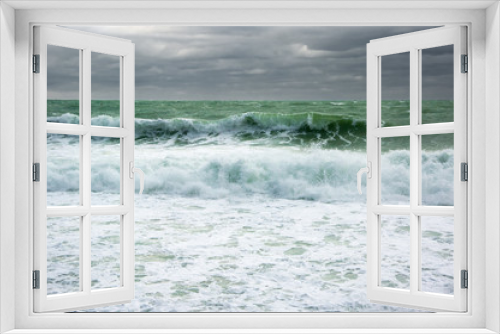 Fototapeta Naklejka Na Ścianę Okno 3D - Stormy sea landscape