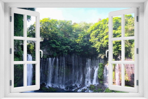 Fototapeta Naklejka Na Ścianę Okno 3D - 富士宮市 白糸の滝