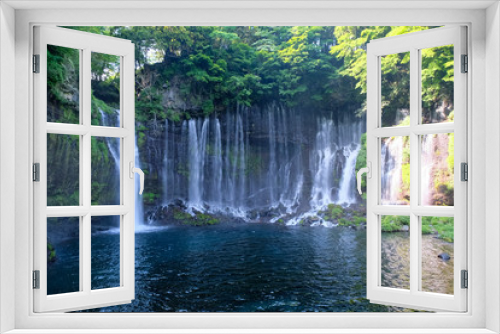 Fototapeta Naklejka Na Ścianę Okno 3D - 富士宮市 白糸の滝