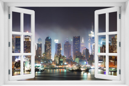Fototapeta Naklejka Na Ścianę Okno 3D - New York City panorama