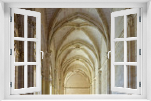 Interior of the Cathedral, gothic style, Segovia, Spain