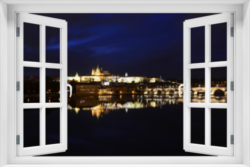 Charles Bridge in Prague by night