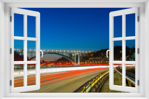 Fototapeta Naklejka Na Ścianę Okno 3D - Bridge on the horizon