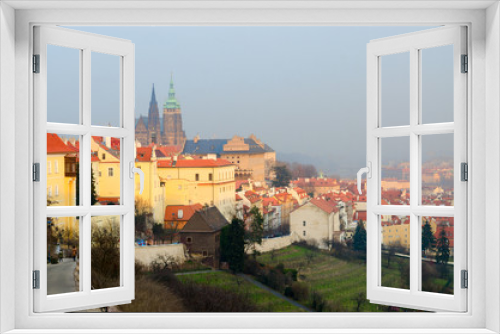 Fototapeta Naklejka Na Ścianę Okno 3D - Beautiful view of Prague Castle, Prague, Czech Republic