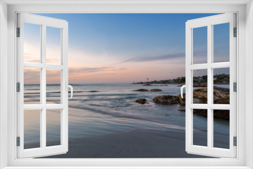 Fototapeta Naklejka Na Ścianę Okno 3D - Sunset in the Beach