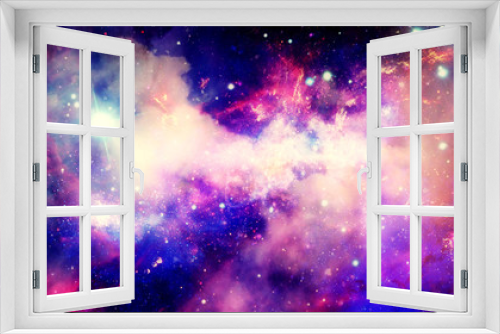 Fototapeta Naklejka Na Ścianę Okno 3D - 3D rendering of a stellar nebula and cosmic dust, cosmic gas clusters and constellations in deep space. Elements of this image furnished by NASA