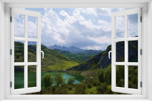 Fototapeta Naklejka Na Ścianę Okno 3D - montañas